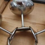 6 antique solid stainless steel ice cream cups