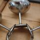 6 antique solid stainless steel ice cream cups