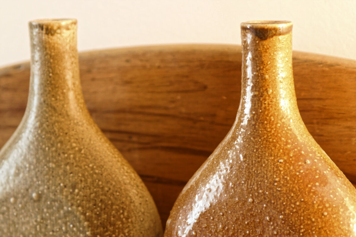 Paire de vases gourde Marie Galante