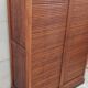 old double filing cabinet with curtains in oak professional furniture