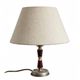 Vintage Bakelite & Brass Shell Table Lamp - Linen Shade - Years
