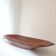 Oblong solid wood cup