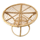 Czechoslovak Midcentury Rattan and Bamboo Side Table, 1960s