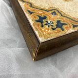 Ceramic and wood trivet