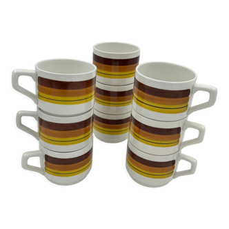 Set of ceramic cups Moulin des loups