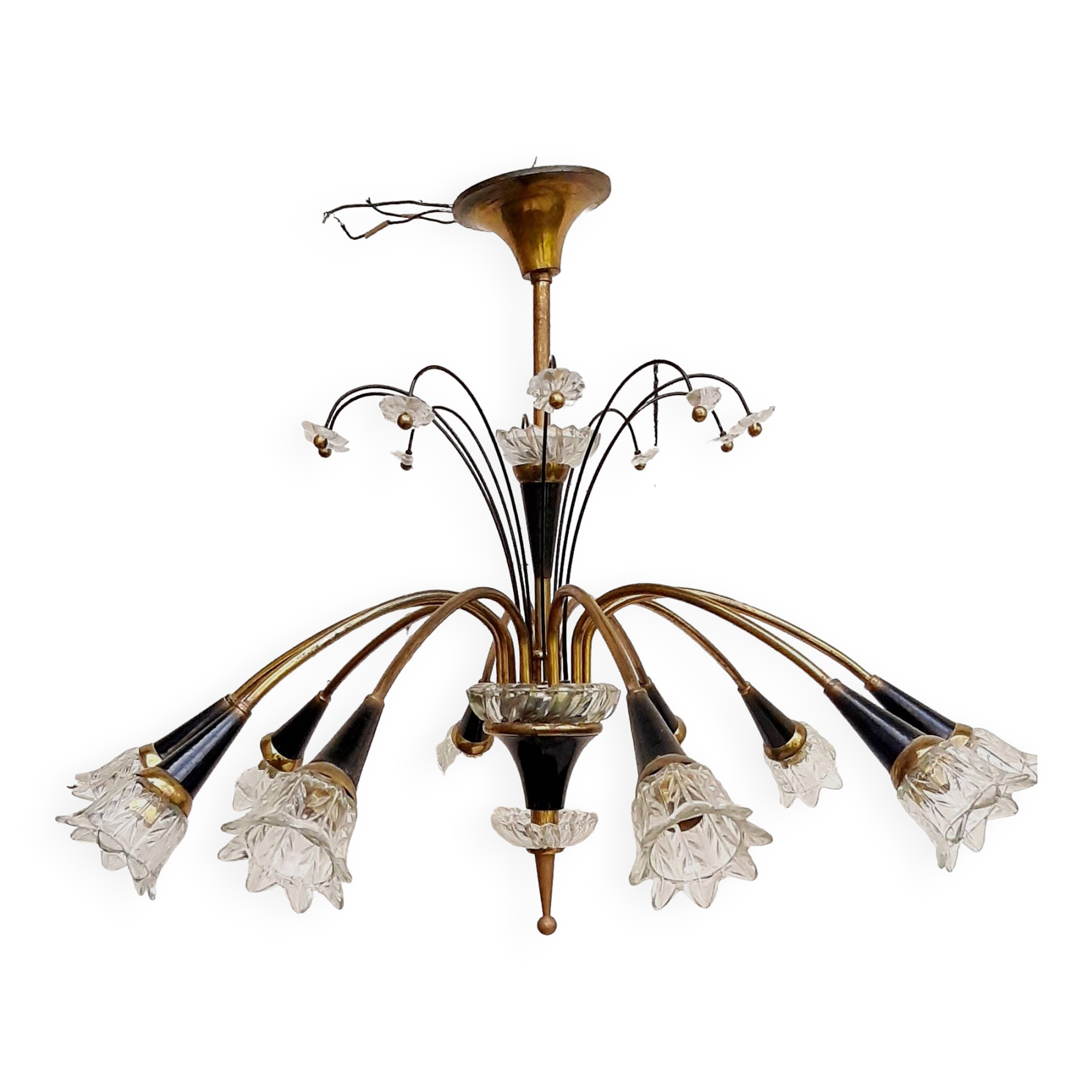 Lunel chandelier 10 lights 1950