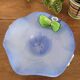 Handcrafted opal glass bowl