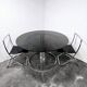 Vittorio Introini dining table with Cuneo chairs 1970