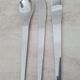 18 stainless steel Space Age place settings / Spoon Fork Knife