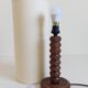 Art Deco wooden table lamp by Charles Dudouyt, France, circa 1930s.