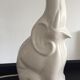 Vintage elephant lamp ceramic and opaline