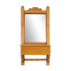 Item Name French Wooden Shaving Cabinet with Mirror, 1890s