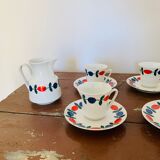 Vintage 1970s porcelain coffee set