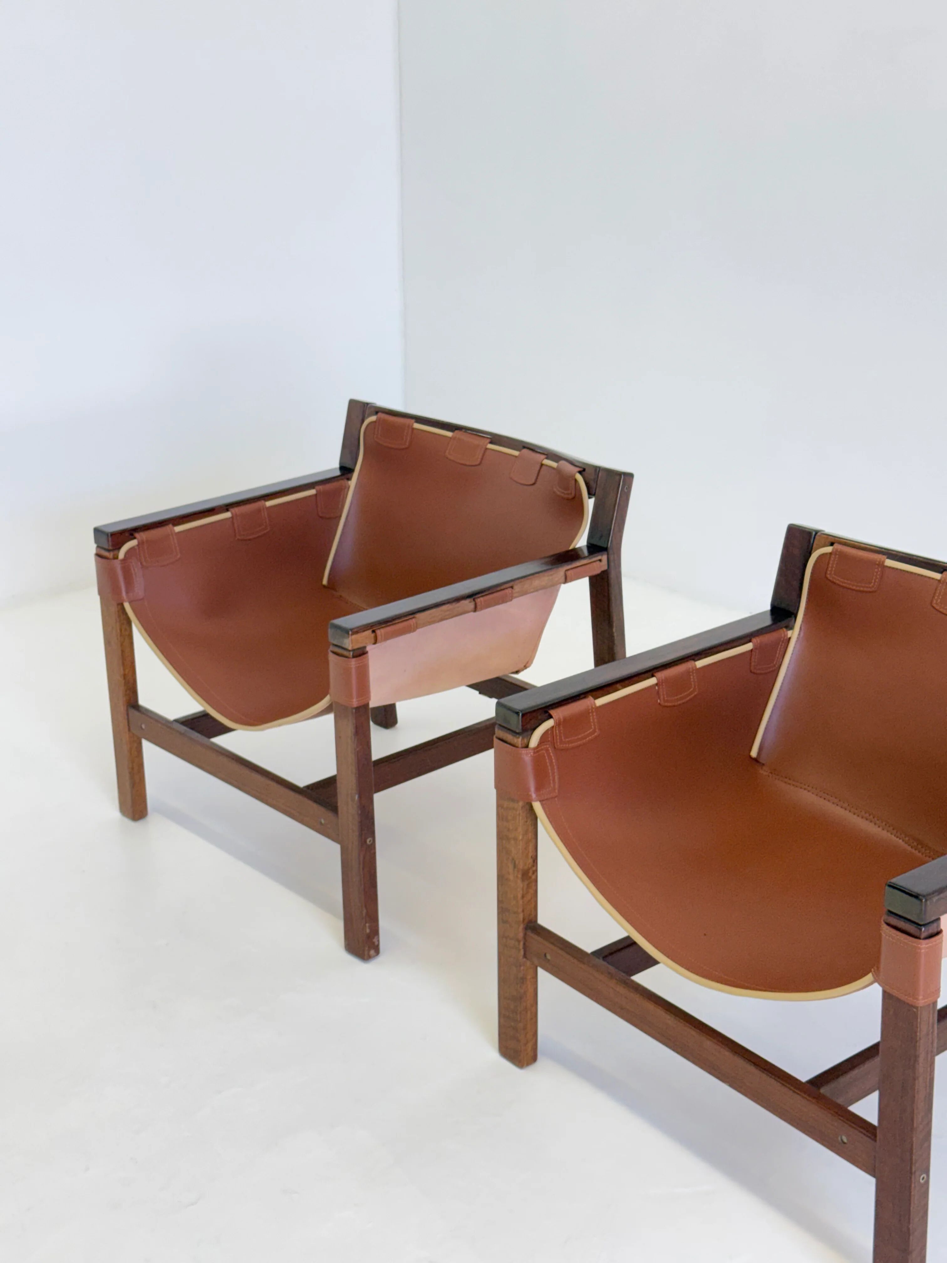 Chaises longues Safari par Carlo Hauner pour Forma