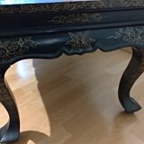 Ancienne table asiatique laque et nacre