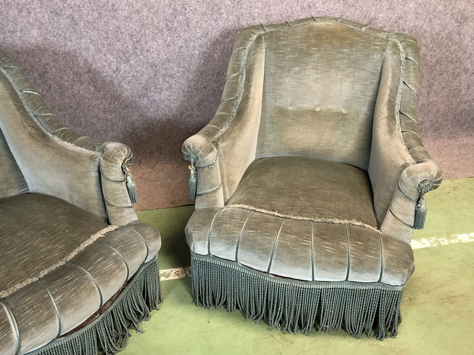 Pair of armchairs Toad of the 1930s