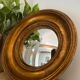 Miroir rond convexe doré miroir de sorcière