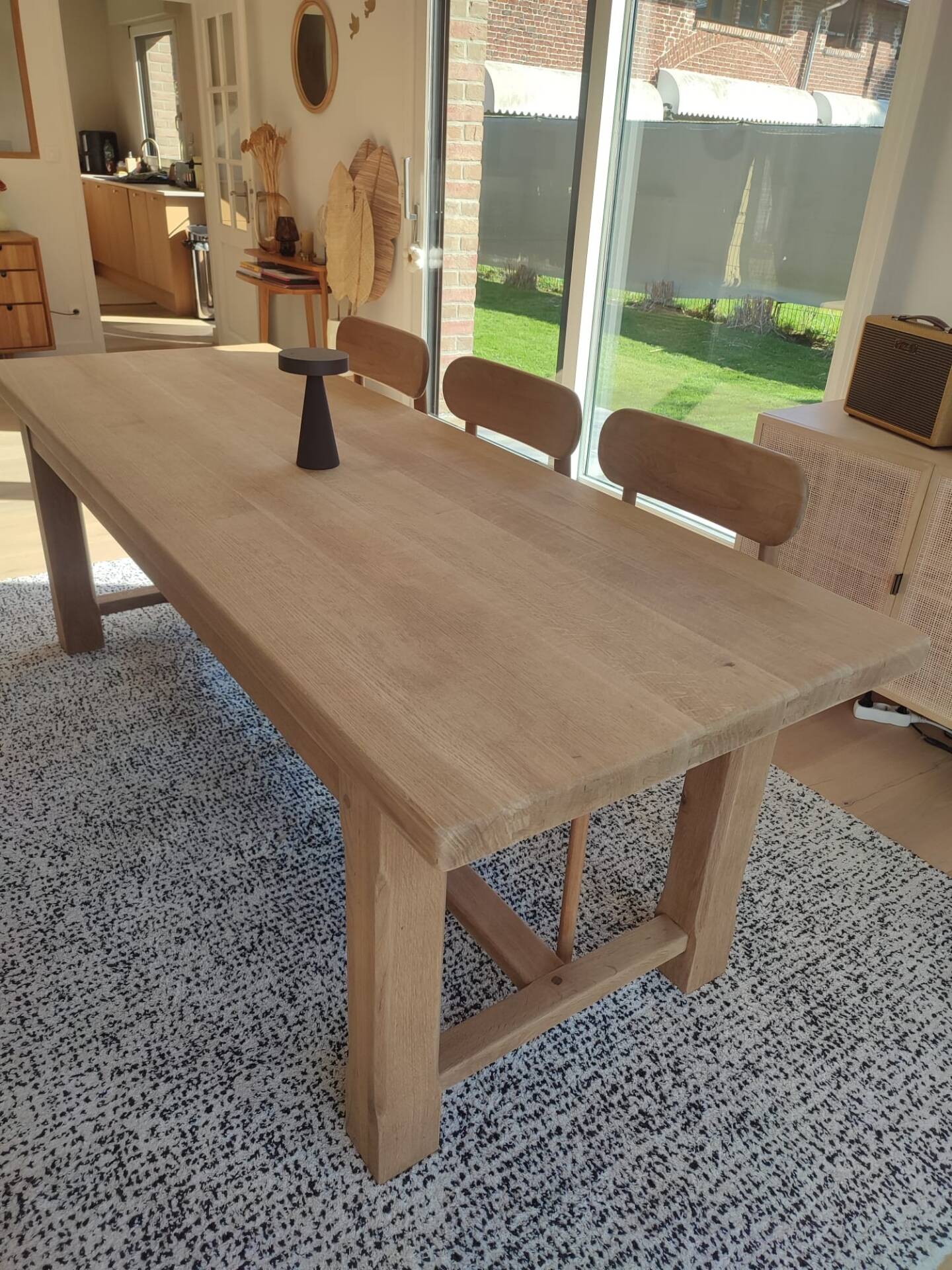 Table de ferme 2m20 chêne massif