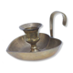 Heart-shaped brass candle holder
