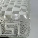 1960s 1970s Lamp Light Ceiling Flush Mount Glass German Design