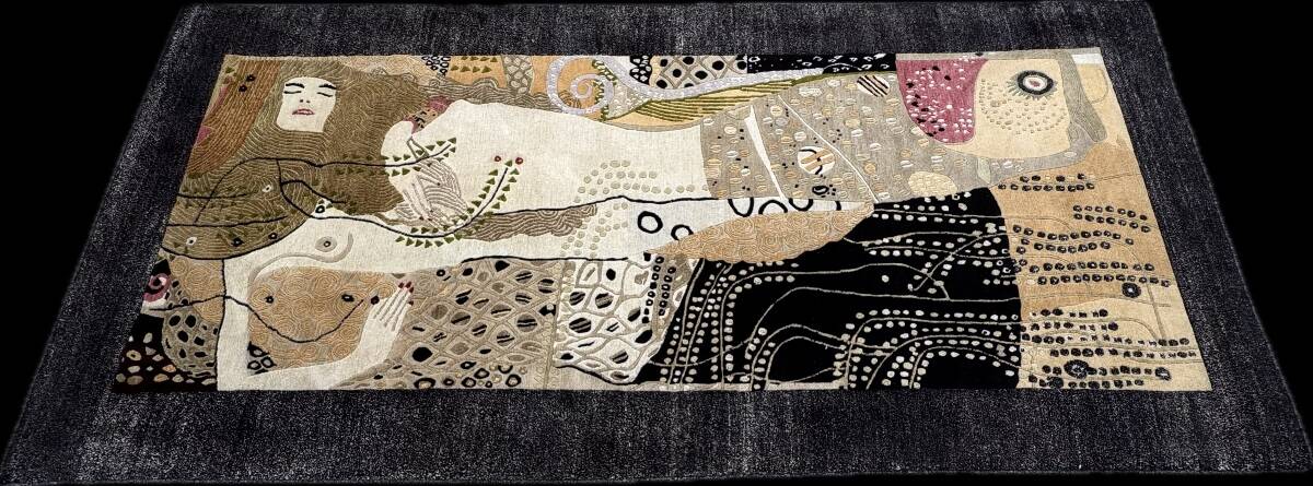 Water Serpent Rug by Gustav Klimt. 227x107 cm