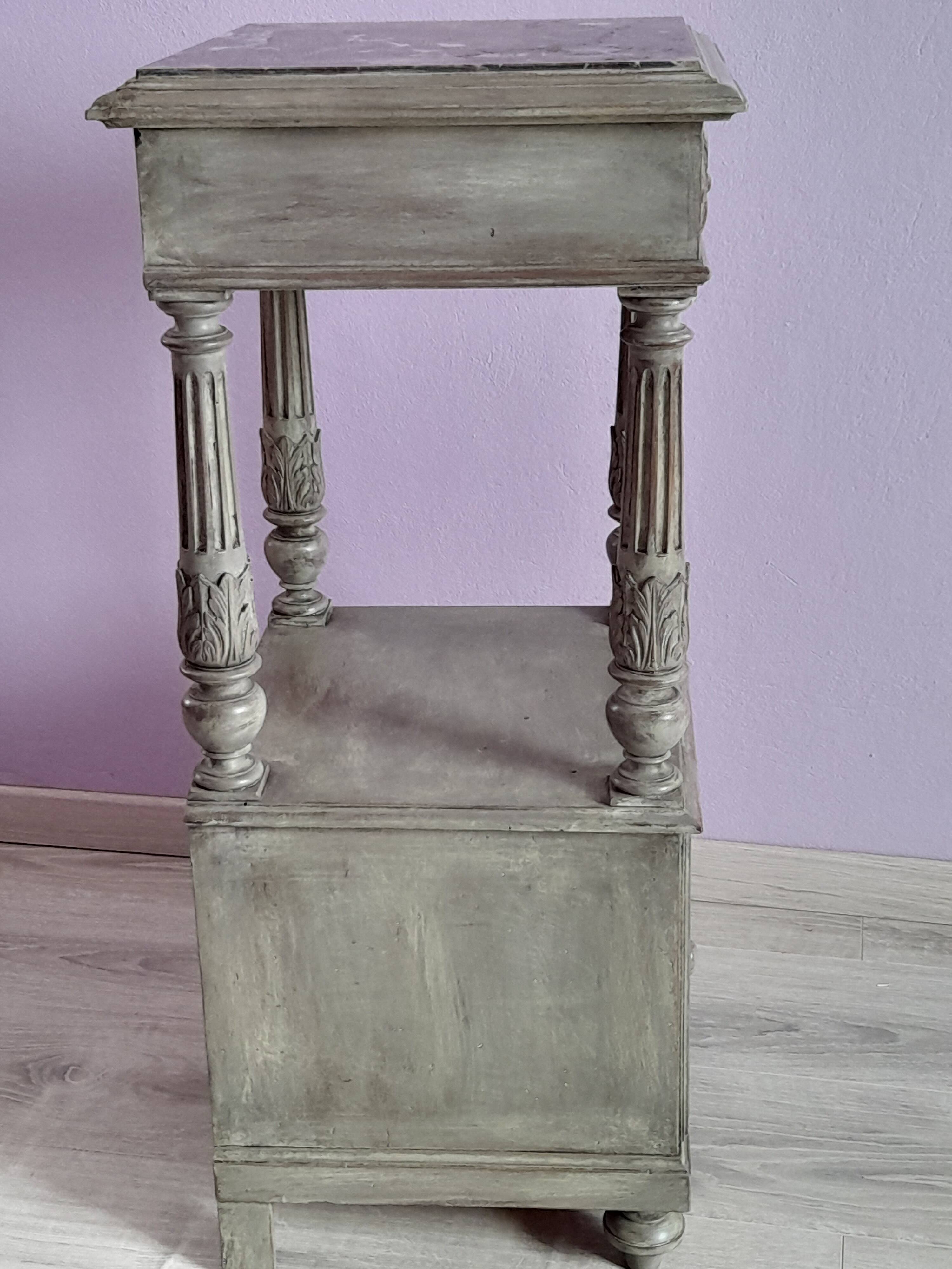 Lacquered bedside table early 20th century