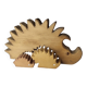 Vintage Wooden Puzzle Hedgehog Toy Decoration