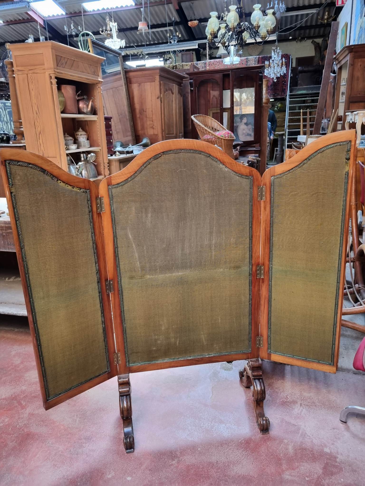 Fireplace screen Louis XV