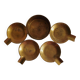 Set of 4 vintage brass nesting ashtrays