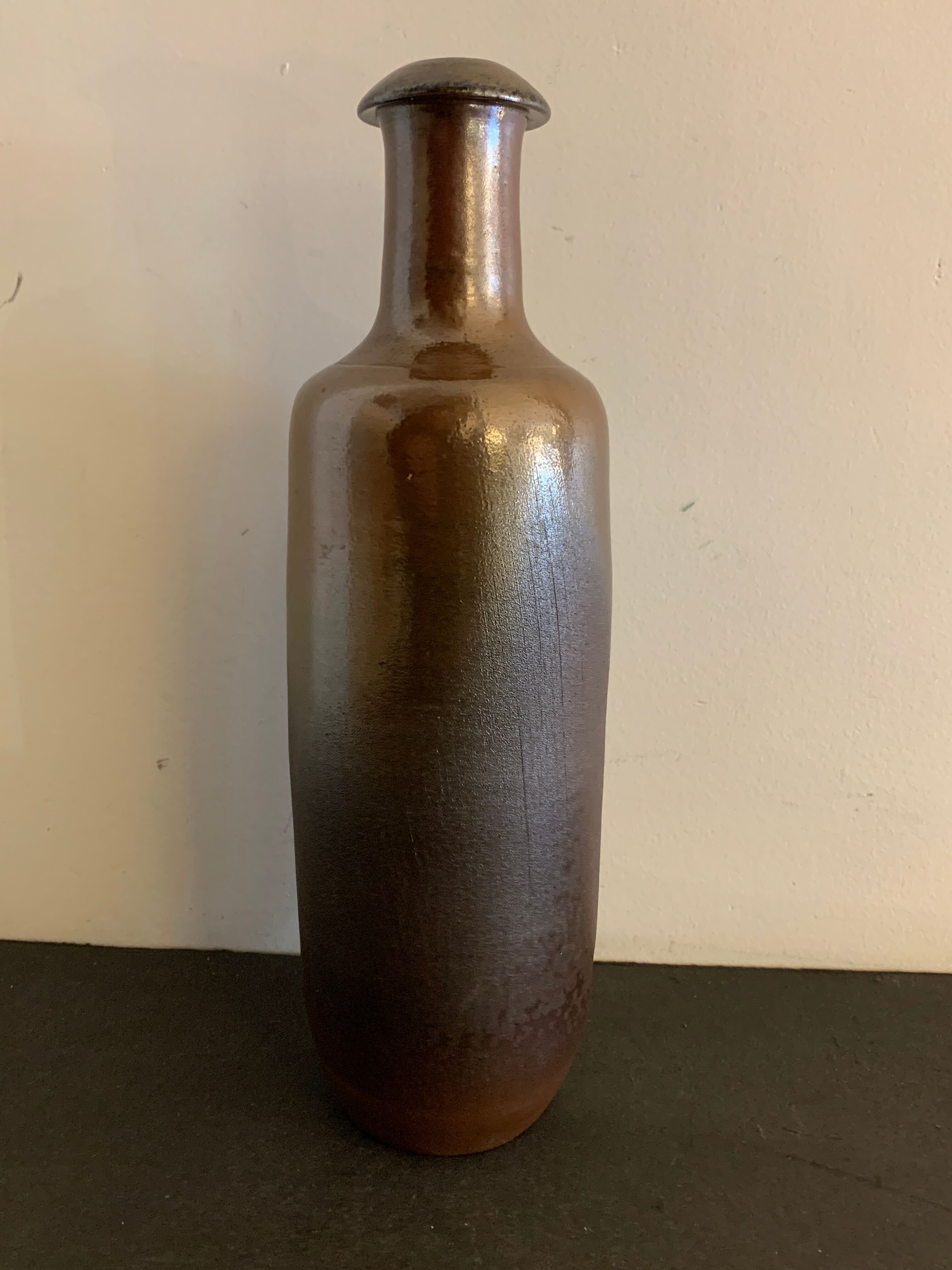 Pitcher signed and numbered, French ceramic