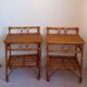 Pair of bamboo bedside tables