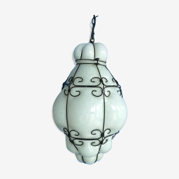 Lantern venetian glass murano blow italy 1950/60