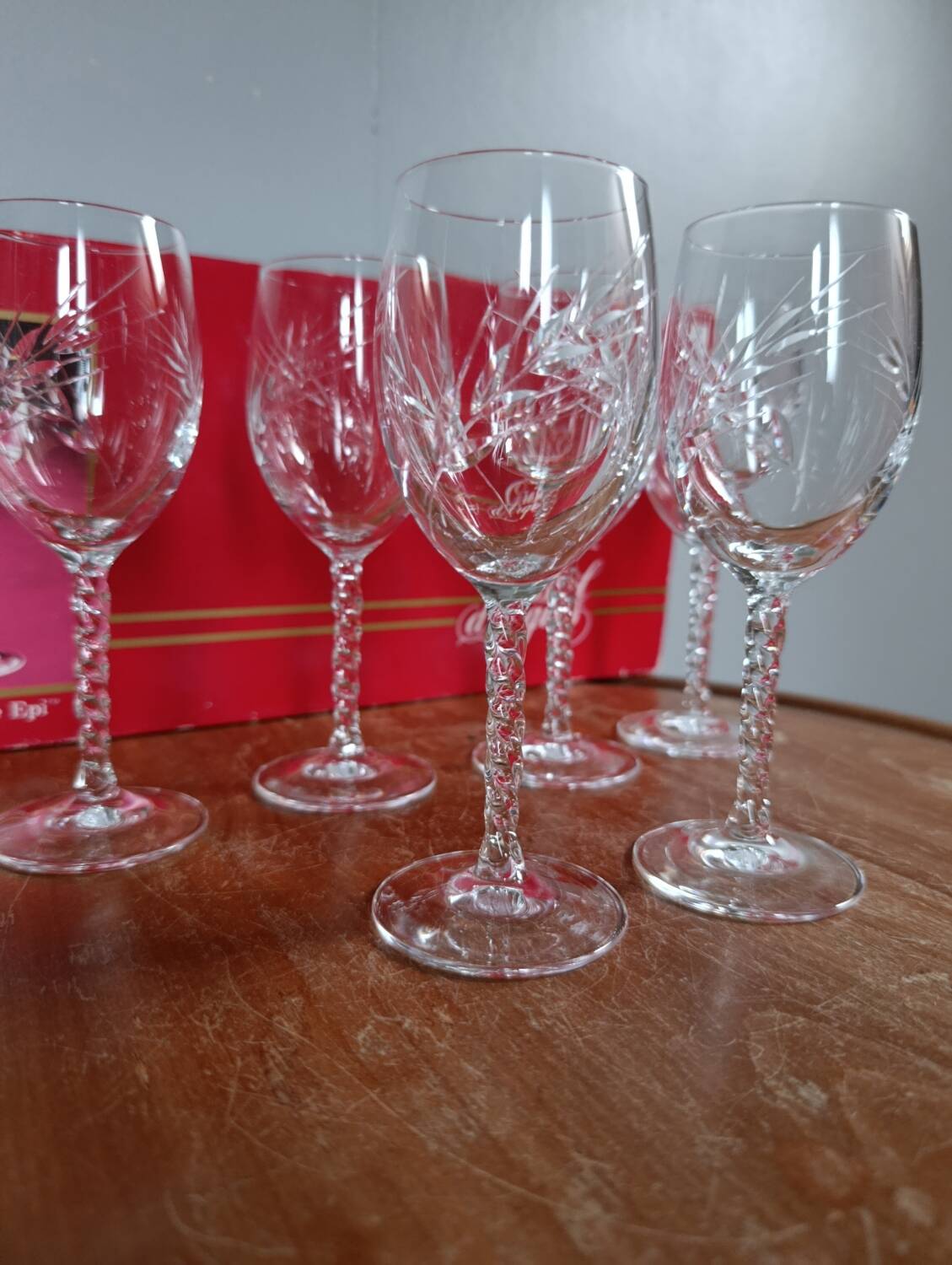 6 wine glasses 12 cl Fleury collection / crystal spike from Arques,