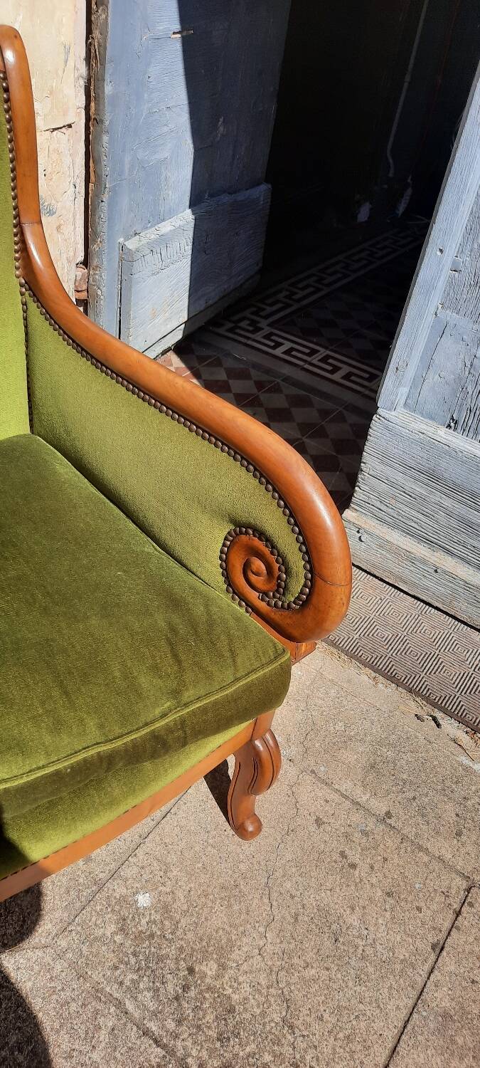 Pair of bergère armchairs