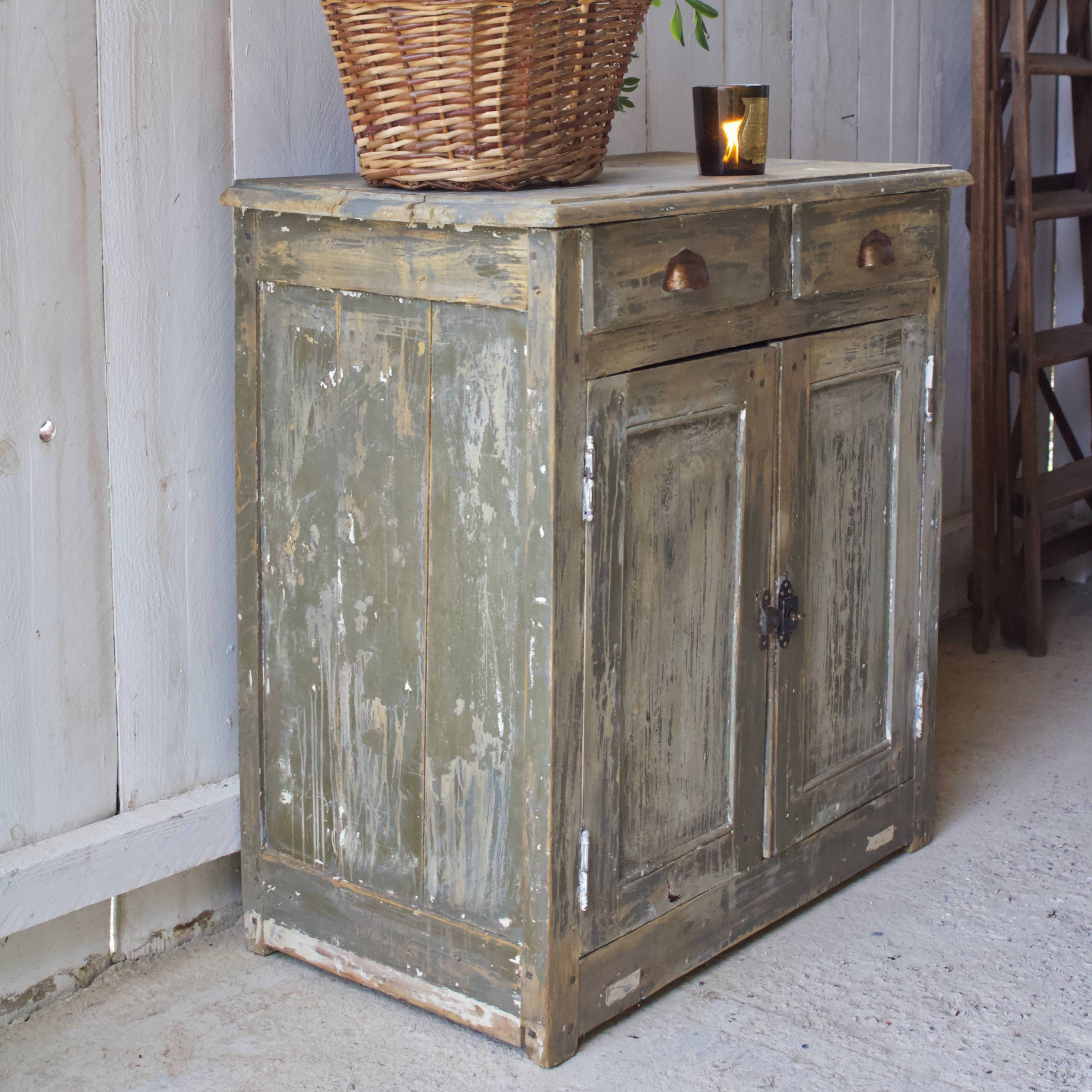 Sideboard in weathered gray wood