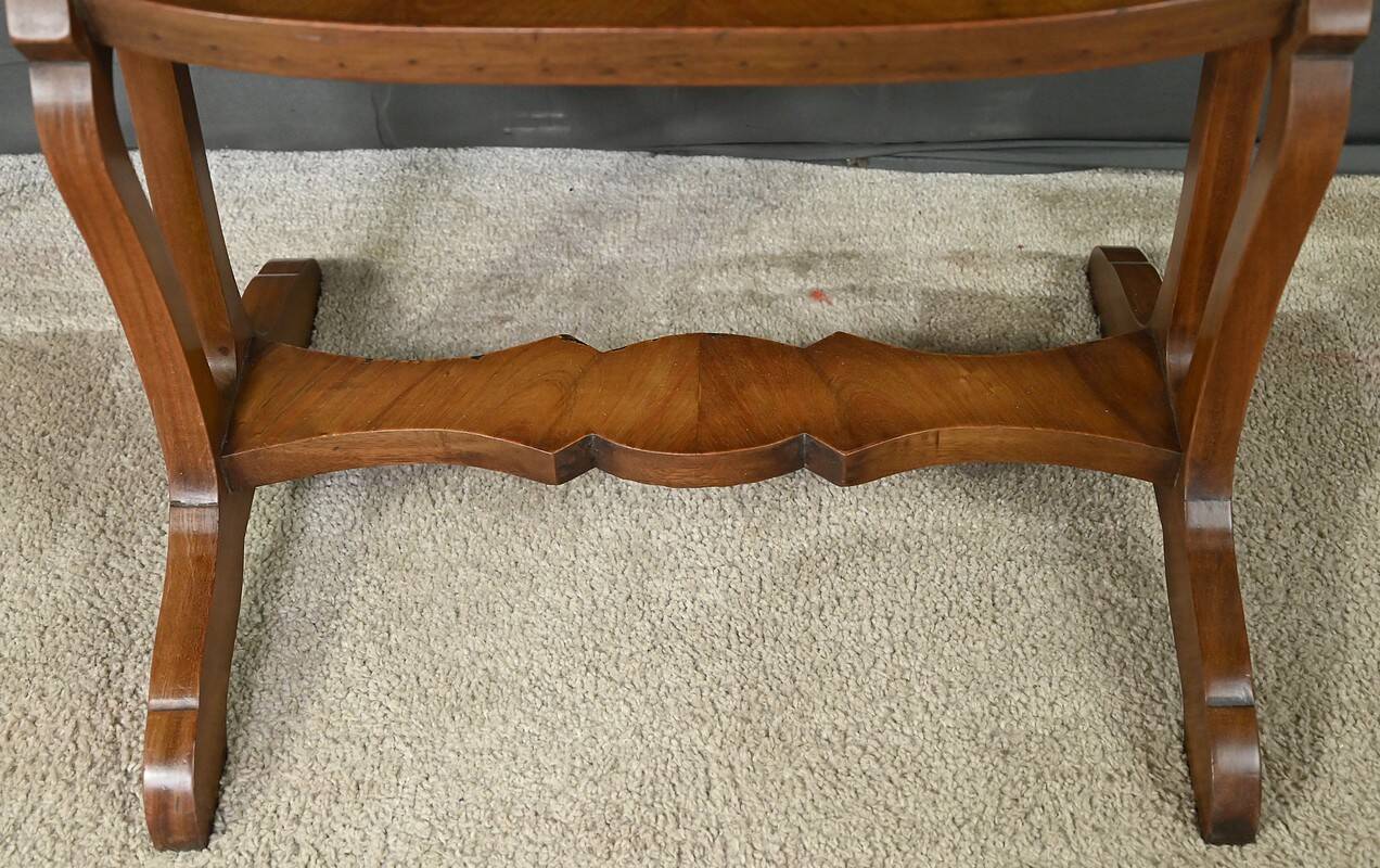 Louis XVI Style Mahogany and Rosewood Marquetry Coffee Table – Late