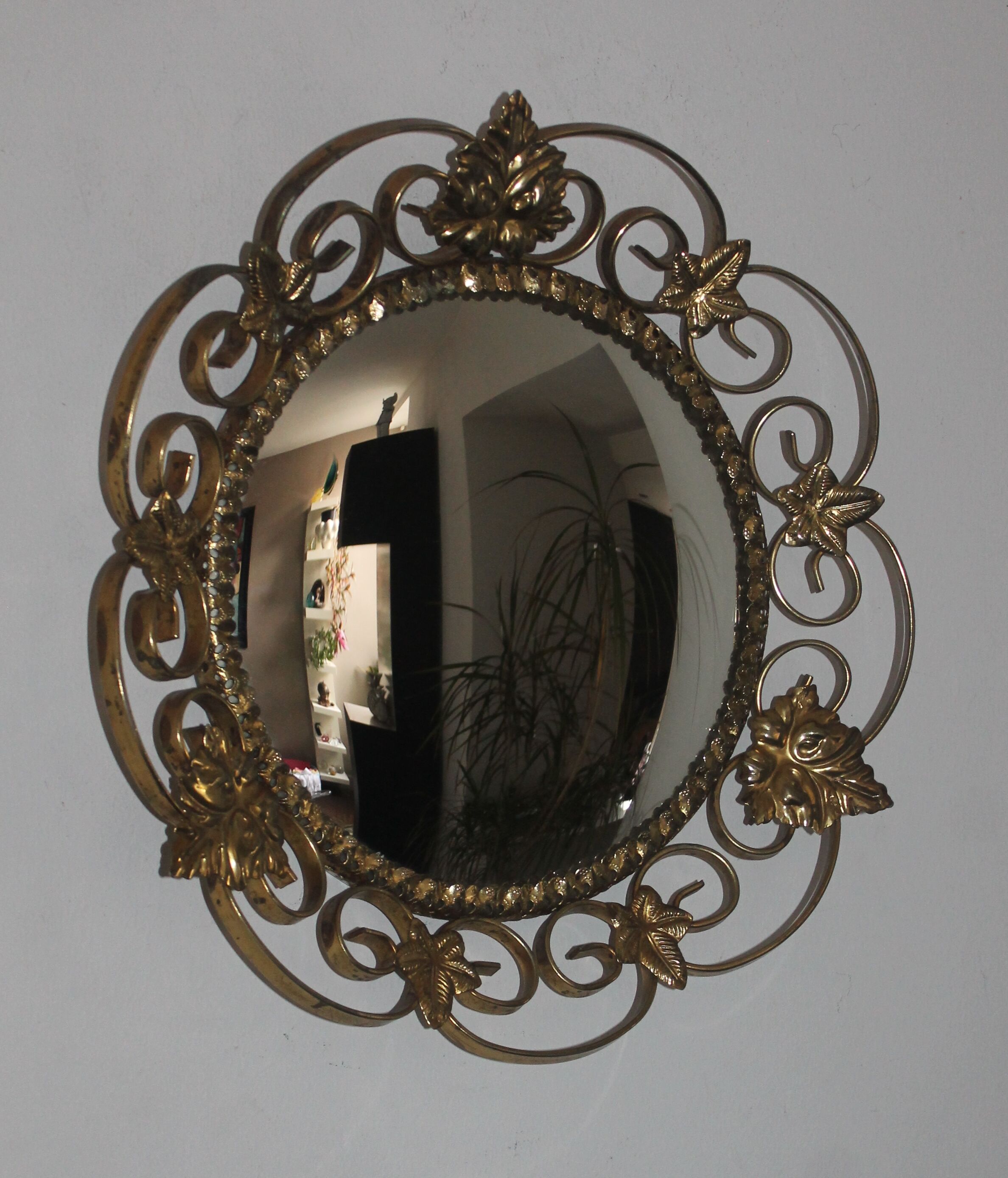 Mirror sun witch eye 37cm from the 70s