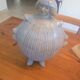 Art Deco ceramic bonbonnière/box signed M. Fouque – stylised woman