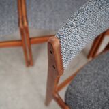 Ensemble de six chaises en teck, design danois, années 1960, production : Danemark