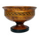 Grand Tour bowl with pedestal made of veined beech, inlays, England, 19th century