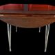 Table ronde a volets, formica, " SIF ", années 60,70', pieds eiffel, vintage