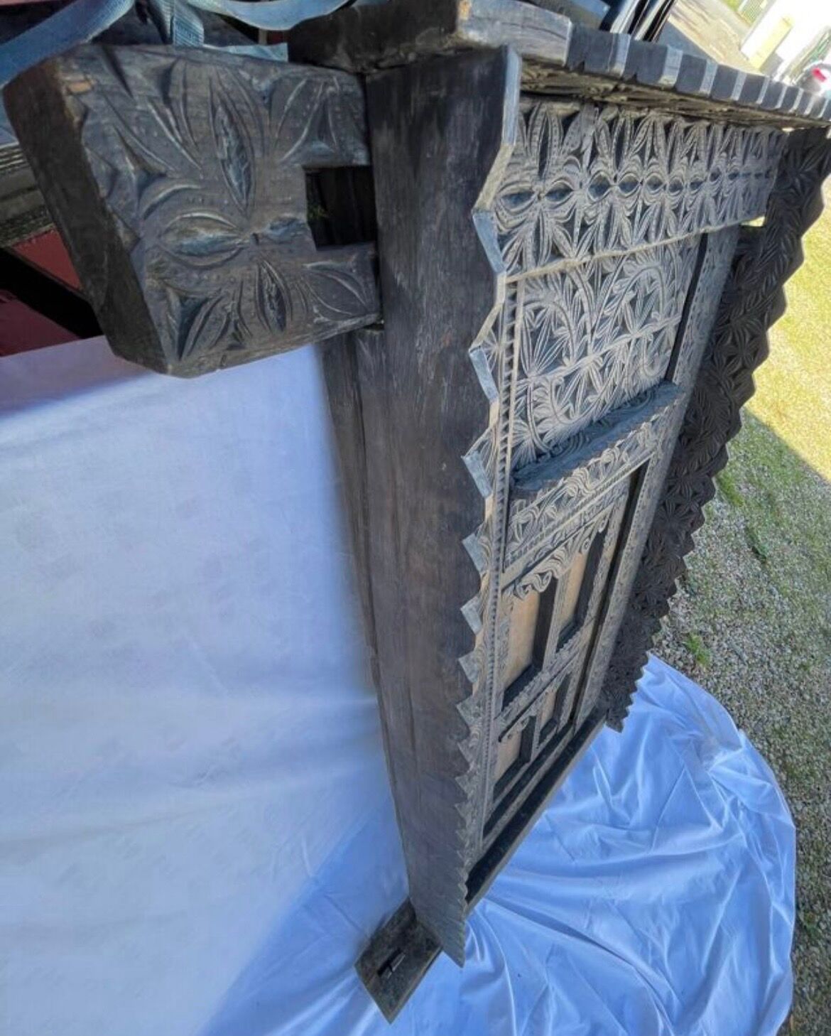 Large ancient door from the Himalayas.