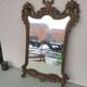 Miroir doré résine vintage