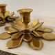 Old brass candlesticks