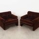 Brown armchair Coronado, Italian design, 1960s, manufacturer: B&B Italia, d