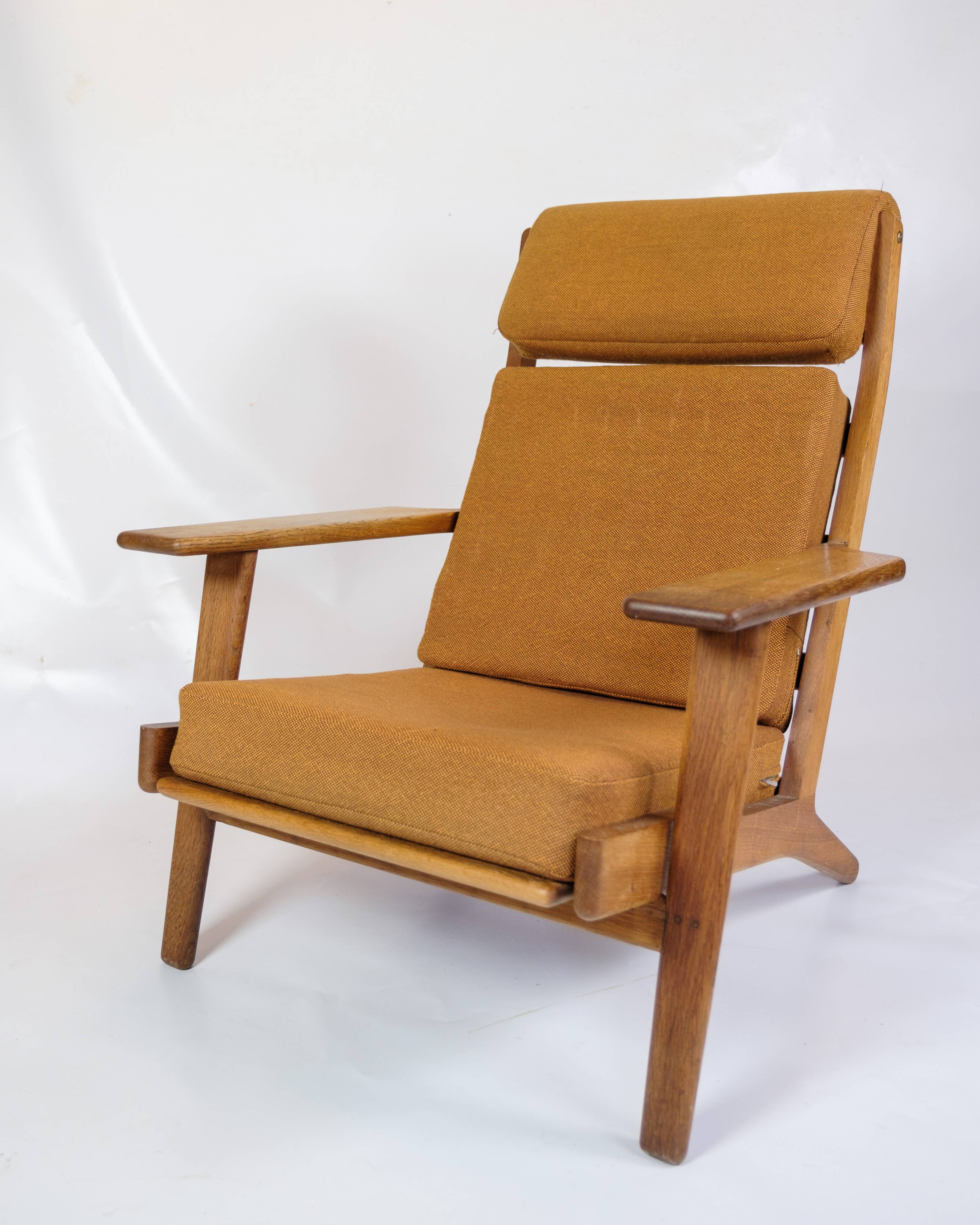 Armchair Model GE290a With High Back Made In Oak By Hans J. Wegner
