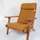 Armchair Model GE290a With High Back Made In Oak By Hans J. Wegner