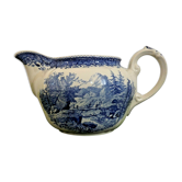 Vintage milk jug Villiroy & Boch Burgenland in blue and white stamped 3488.