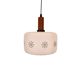 Danish glass hanging lamp, 1960s