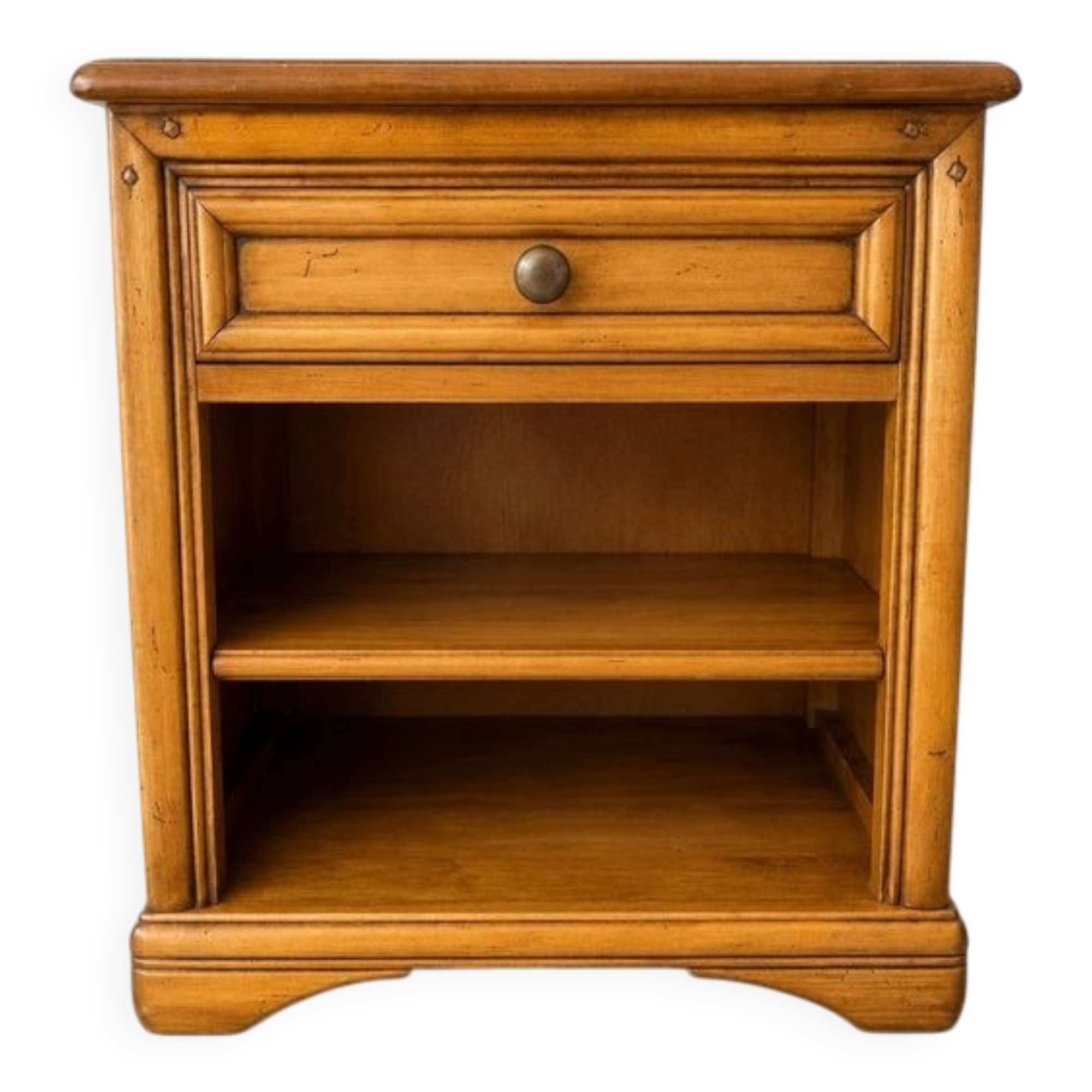 Wooden bedside table